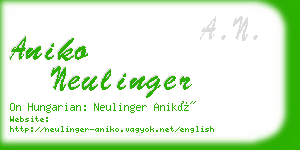 aniko neulinger business card